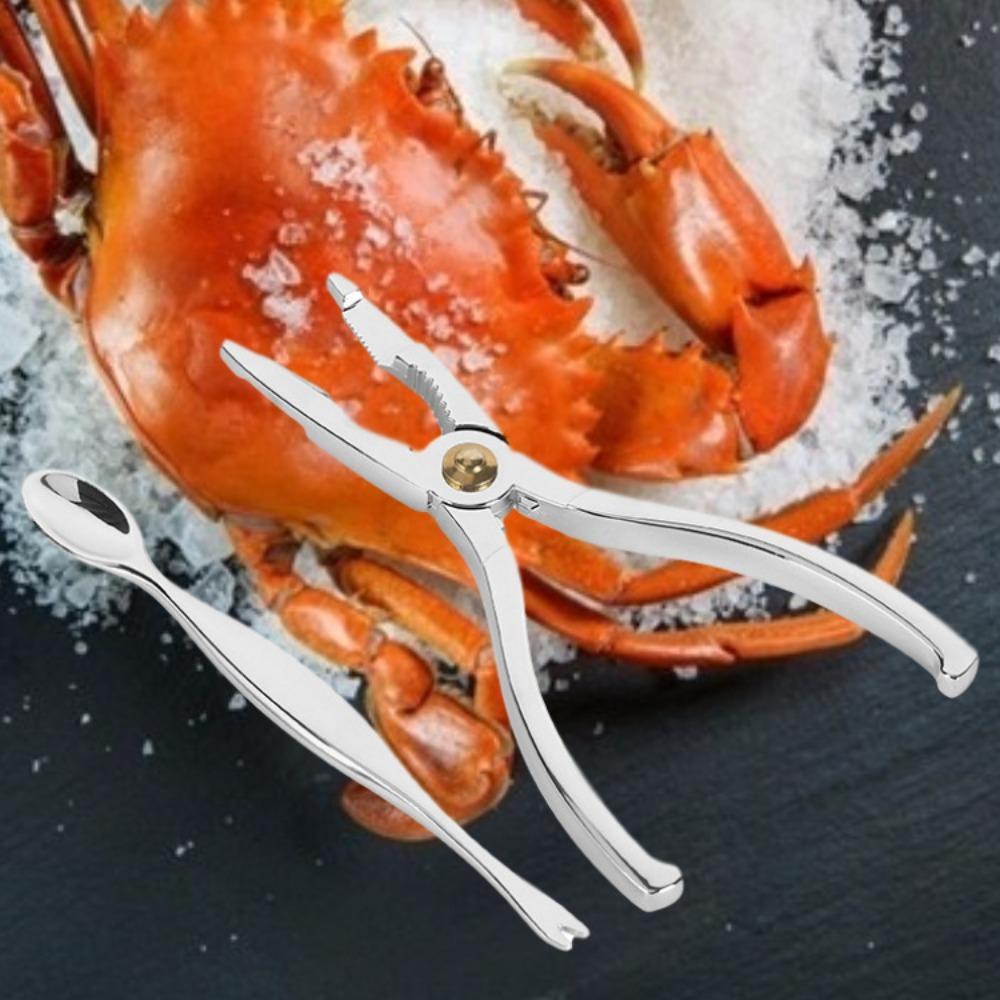 3pcs Labor-saving Crab Stripping Forceps High Hardness Crab Picks Spoons Set  Shrimp