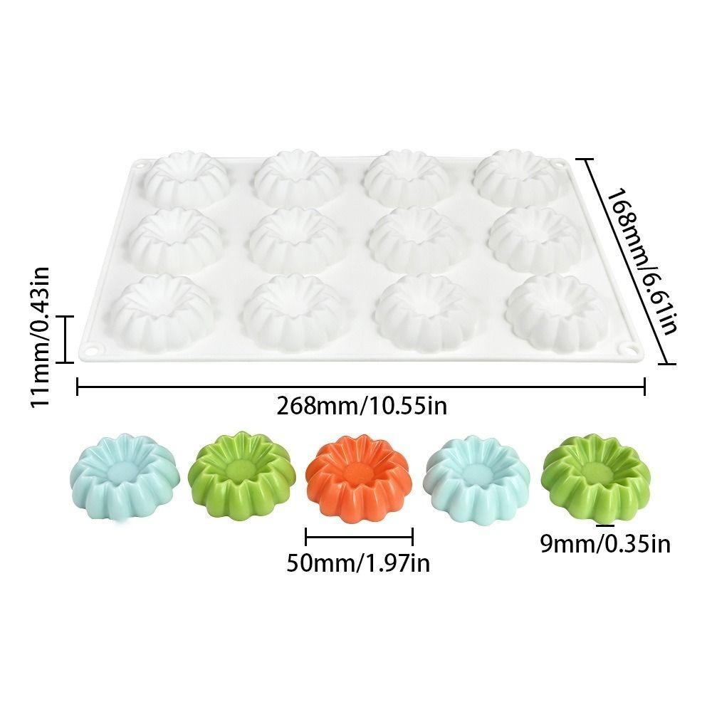 Flat Round Shaped Mousse Cake Mold 12 Options Baking Mould Chocolate Dessert Mold  Homemade Candy