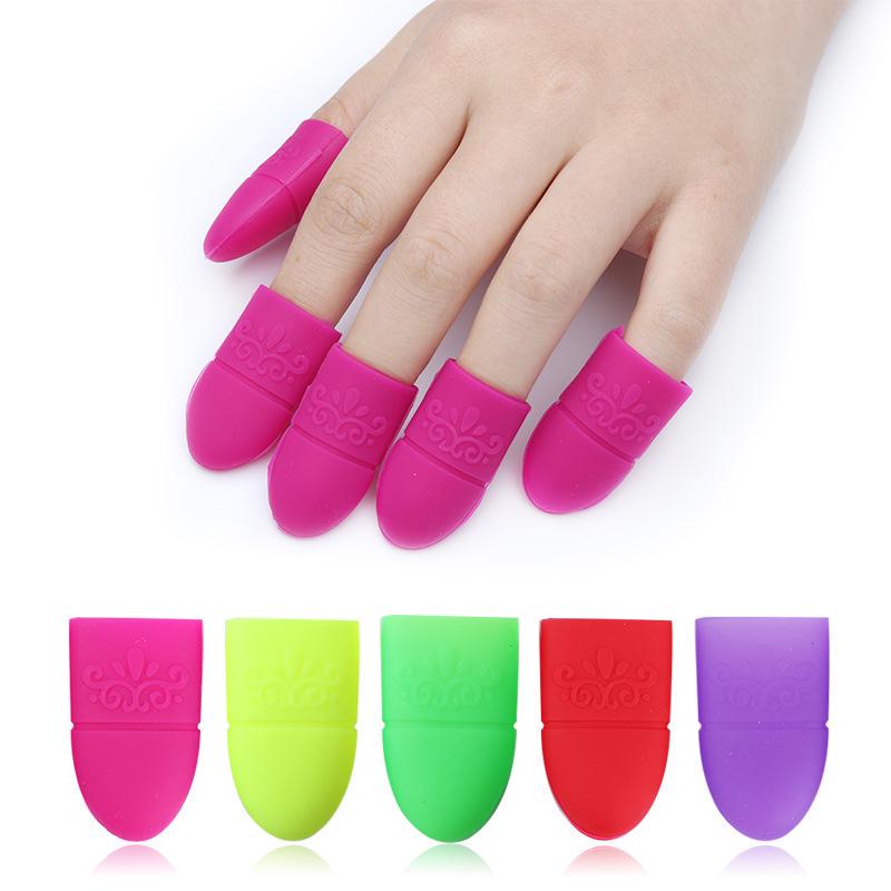 Средство для снятия лака для ногтей Soak Off UV Gel Средство для снятия ногтей Многоразовые 5 шт. Силиконовые зажимы для снятия ногтей