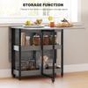 Four Person Drop Leaf Table Grey Wood Effect