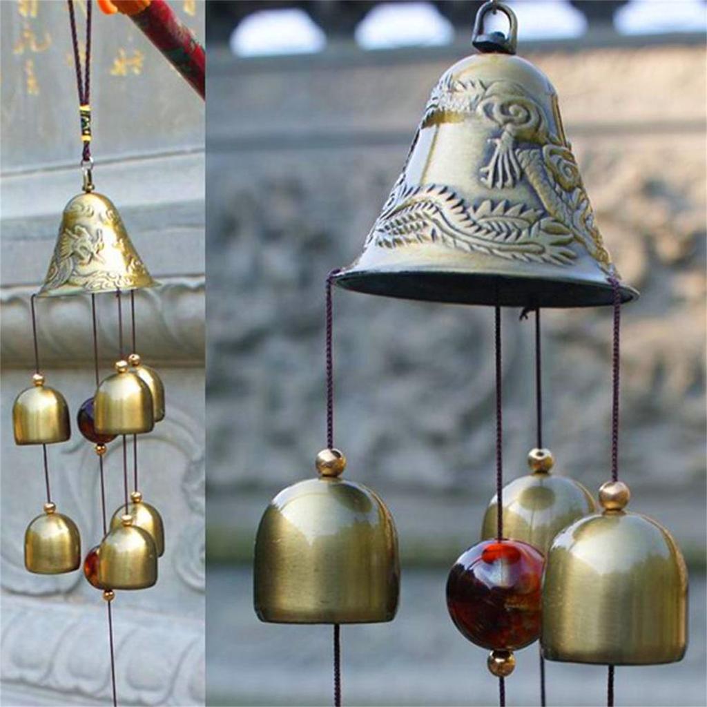 Large Outdoor Garden Wind Chimes Metal Yard Hanging Decor Copper Ornament