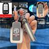MG6 Key Case - Compatible with 2017-2020 MG6 and MG ZS Models, High-End Metal Shell for Men.