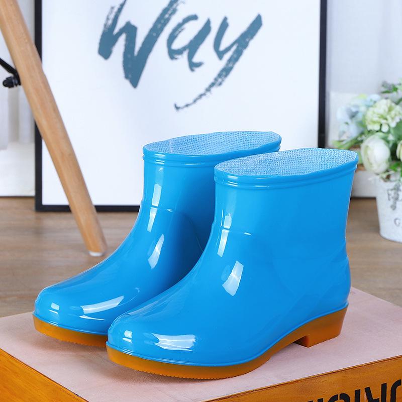 Женские водонепроницаемые нескользящие короткие резиновые сапоги — идеально подходят для работы на кухне и активного отдыха на природе