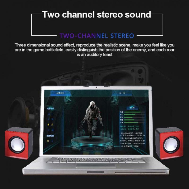 Mini Speaker For Computer PC Laptop Desktop Caixa De Som Sound Box Music Audio System Column Coluna Stereo Set Bocina Acoustics