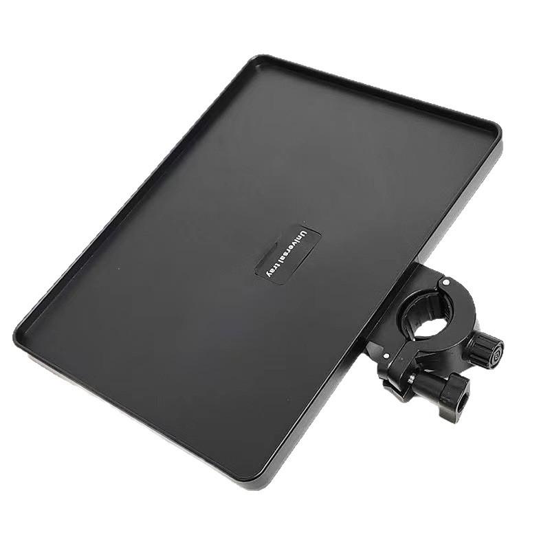 Universal Mobile Sound Card Floor Stand with Microphone Mount and Storage Tray