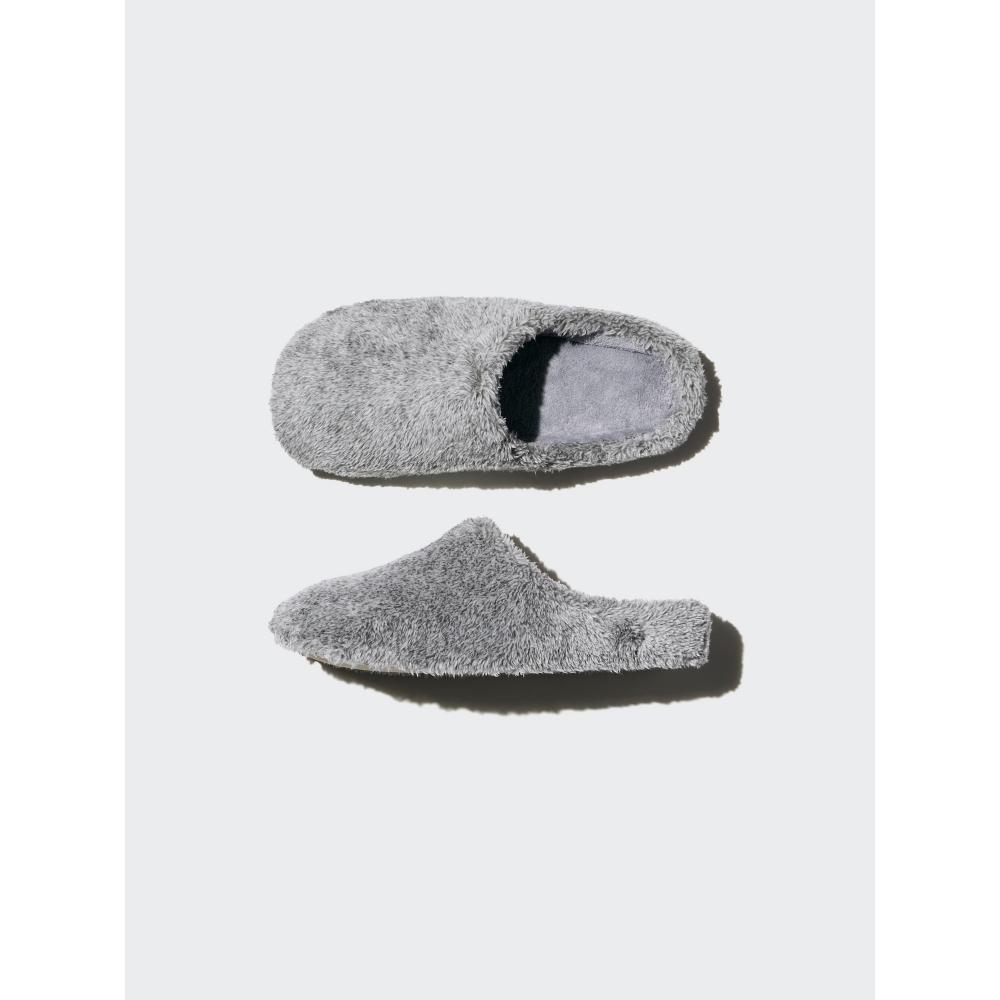 Uniqlo Япония Пушистые флисовые домашние тапочки