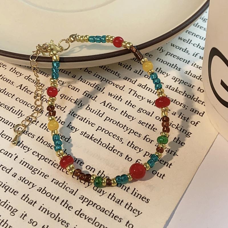 New Trendy Colorful Beads Necklace Bracelet for Women Stone Natural Freshwater Pearl Female Jewelry Set Necklace Bracelet Gifts