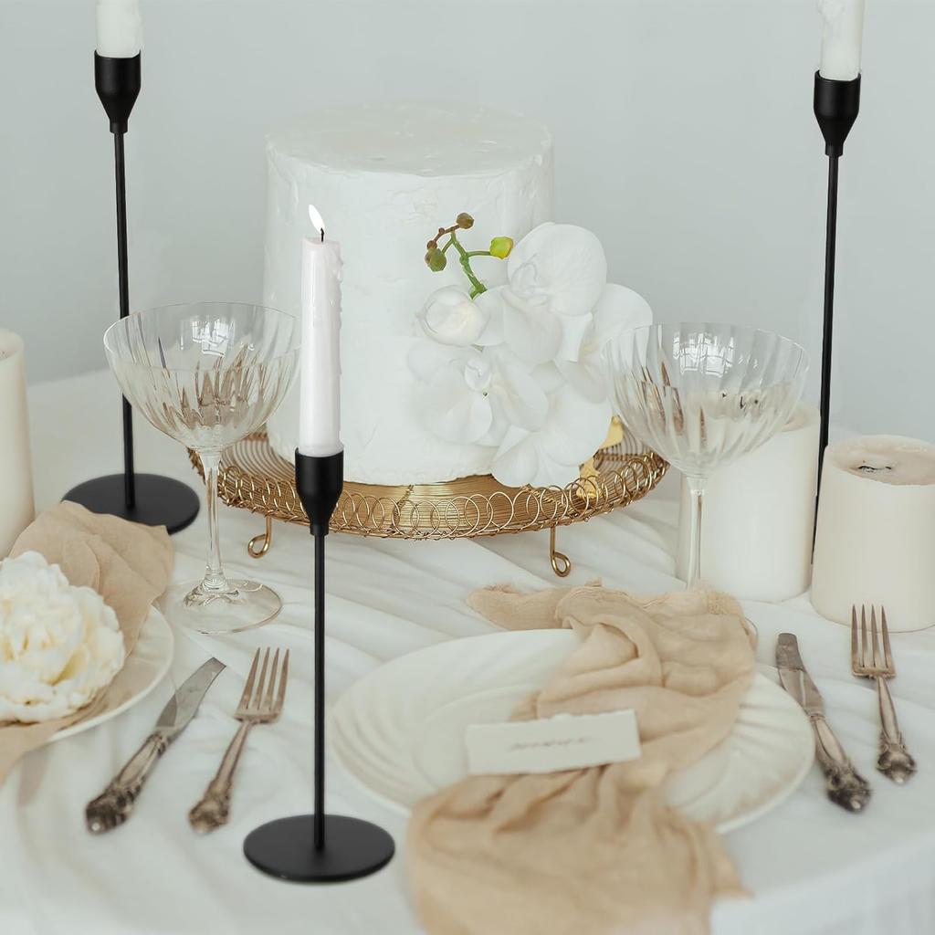 3Pcs/Set European Style Metal Candle Holders Candlestick Fashion Wedding Table Candle Stand Exquisite Candlestick Christmas Gift