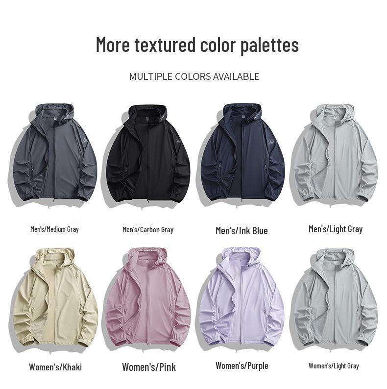 Унисекс куртка из ледяного шелка с защитой от УФ-лучей: Летняя рыболовная солнцезащитная куртка