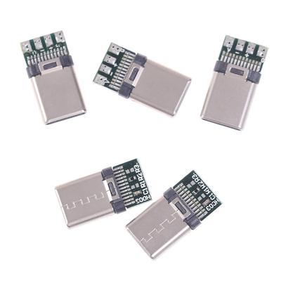 5/10 шт. Usb 3.1 Тип C Мужской Diy Паяльный кабель Разъем Разъем ПК Плата