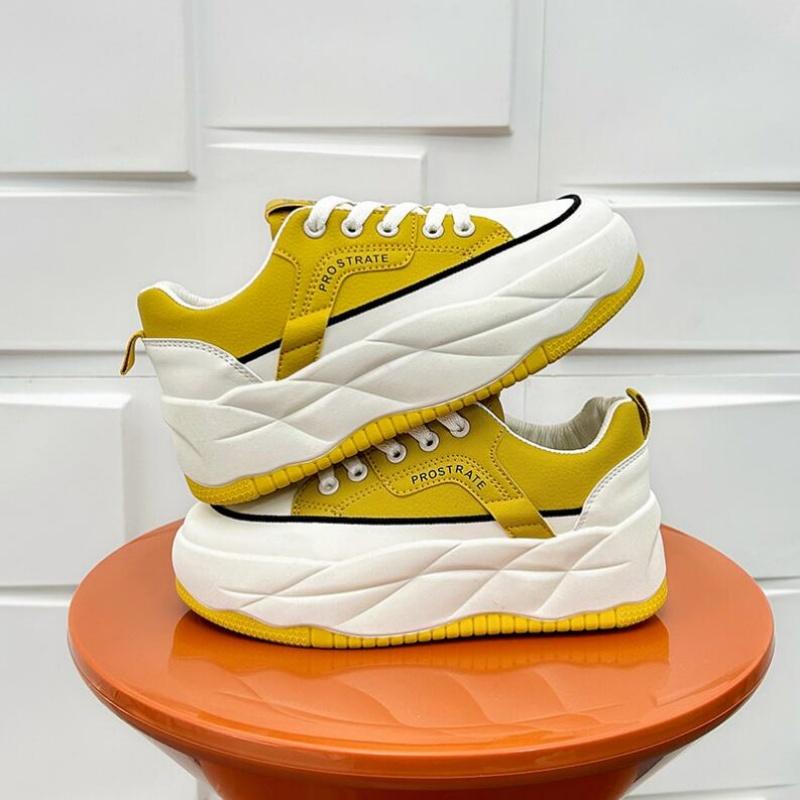 Новые кроссовки на платформе для женщин со шнуровкой, женские удобные кроссовки из вулканизированной стали для бега, спортивные кроссовки на толстой подошве