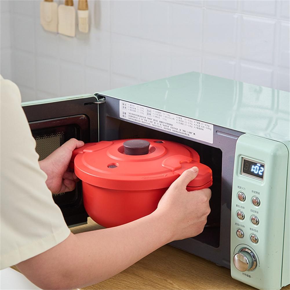 Микроволновая скороварка Многофункциональная пароварка для риса, овощей, пасты. Быстрое приготовление. Компактная и простая в использовании.