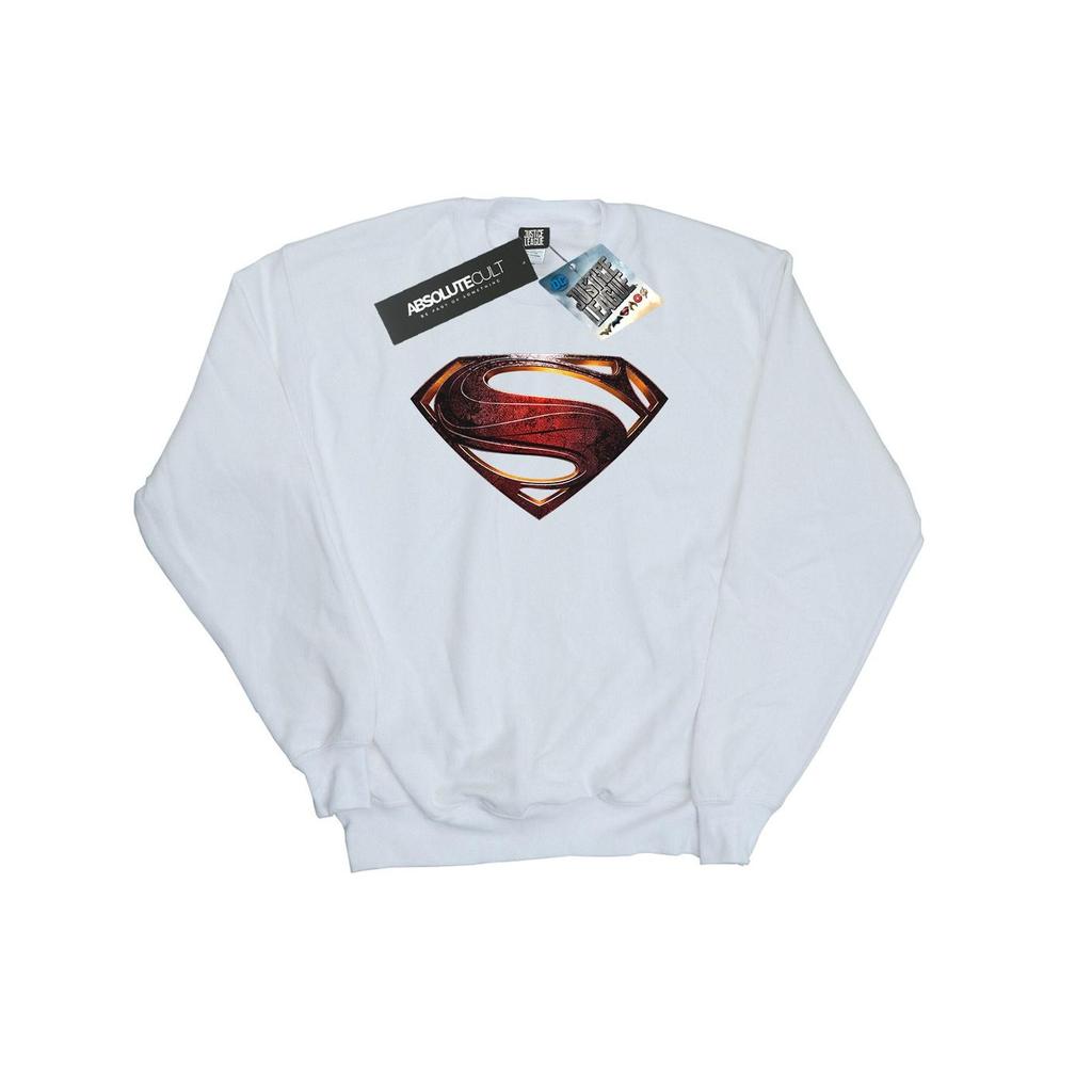 DC Comics Mens Justice League Movie Superman Emblem Sweatshirt