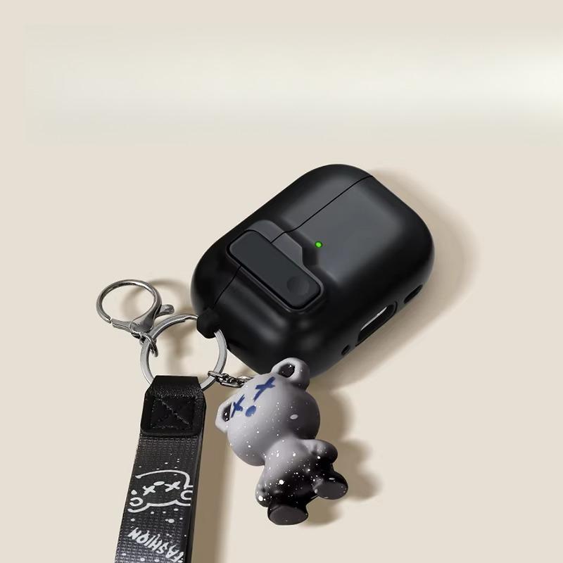 Для AirPods 5 4 3 1/ 2 Чехол с надежной фиксацией для AirPods Pro 2 Pro 3 Силиконовый с крючком для телефона Ударопрочный Защитный чехол для наушников