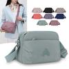 Women's Multi-Pocket Shoulder Bag Nylon Small Bag Lightweight Crossbody Bag
