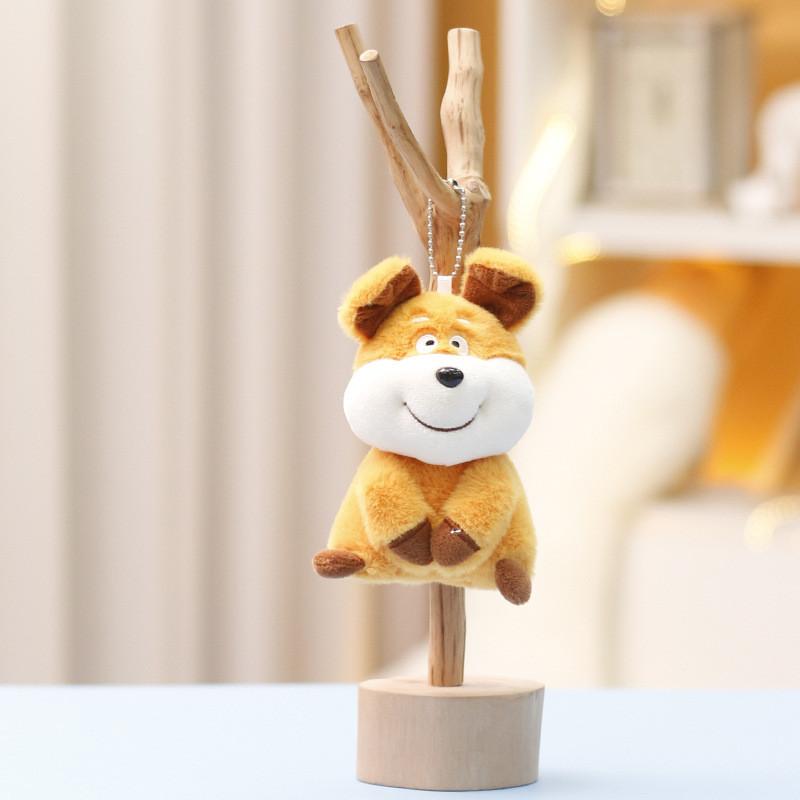 Short Plush Bee Dog Stuffed Animal With Keyring Ideal For Kids Room