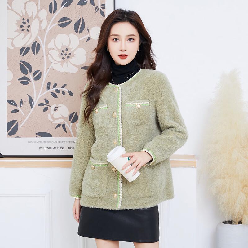 Kaiser Elegant Sheep Shearling Short Coat