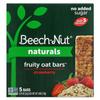 Beech-Nut Naturals, Fruity Oat Bars, Ages 12 Months and Up, Strawberry, 5 Bars, 0.78 Oz (22 G) Each
