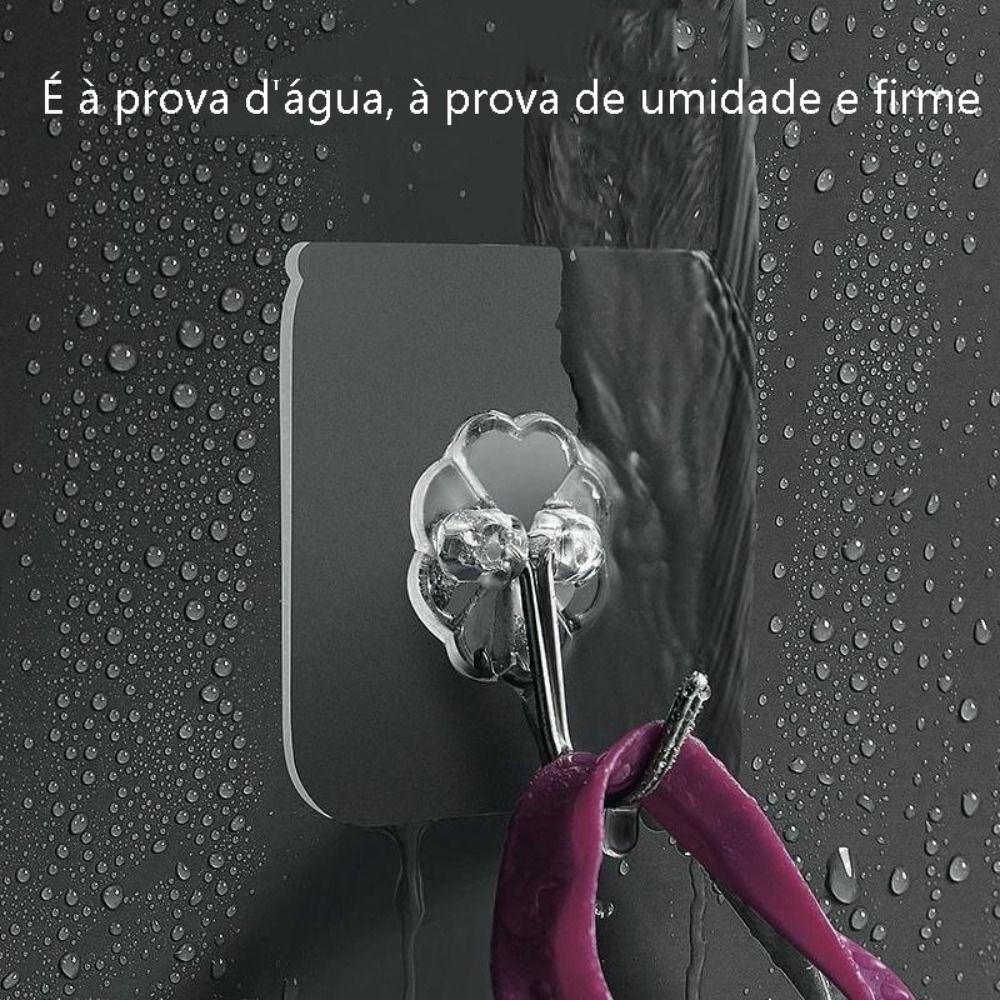 1/3 шт. Прозрачные самоклеящиеся крючки Большая нагрузка Настенные дверные вешалки Бесшовный подвесной крючок