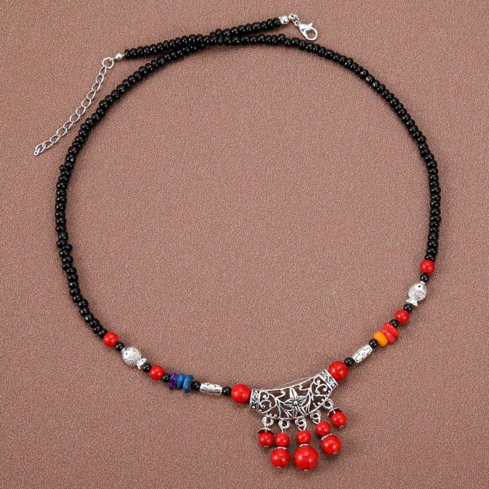 Ethnic Style Bohemia Hair Chain Tassel Women Head Chain Ethnic Style Forehead Chain Exotic Headbands Necklace