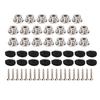 20Pcs Guitar Strap Button End Peg Metal Instrument Accessory Set Kit for Bass Ukulele