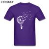 2017 Top Selling T Shirt Dandelion Going Where The Wind Blows Art Design Tees For Unisex Cotton Black Tshirt