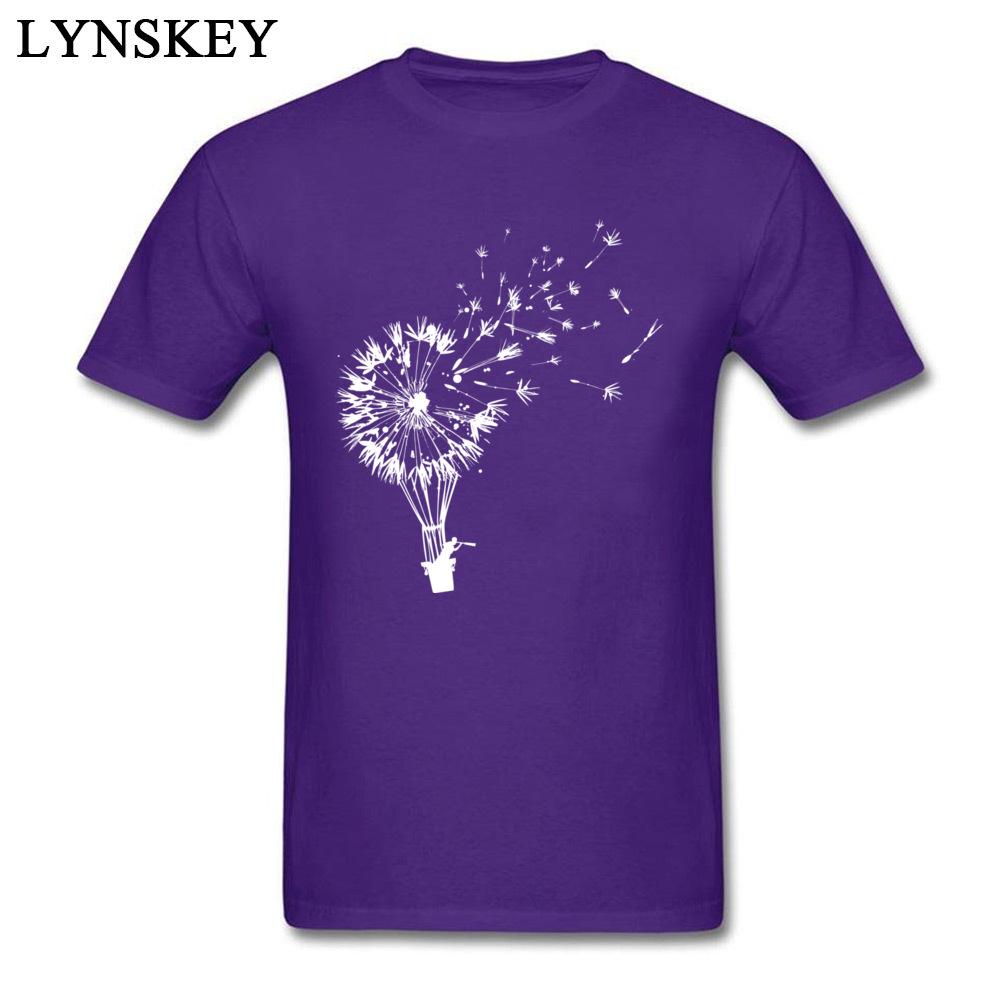 2017 Top Selling T Shirt Dandelion Going Where The Wind Blows Art Design Tees For Unisex Cotton Black Tshirt