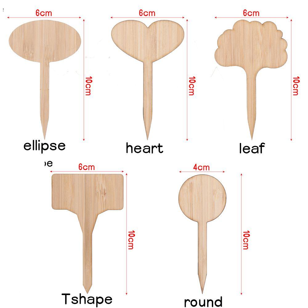 Nursery Pots Plant Markers Planting Tags Garden Wooden Labels Bonsai Ornament Bamboo Crafts