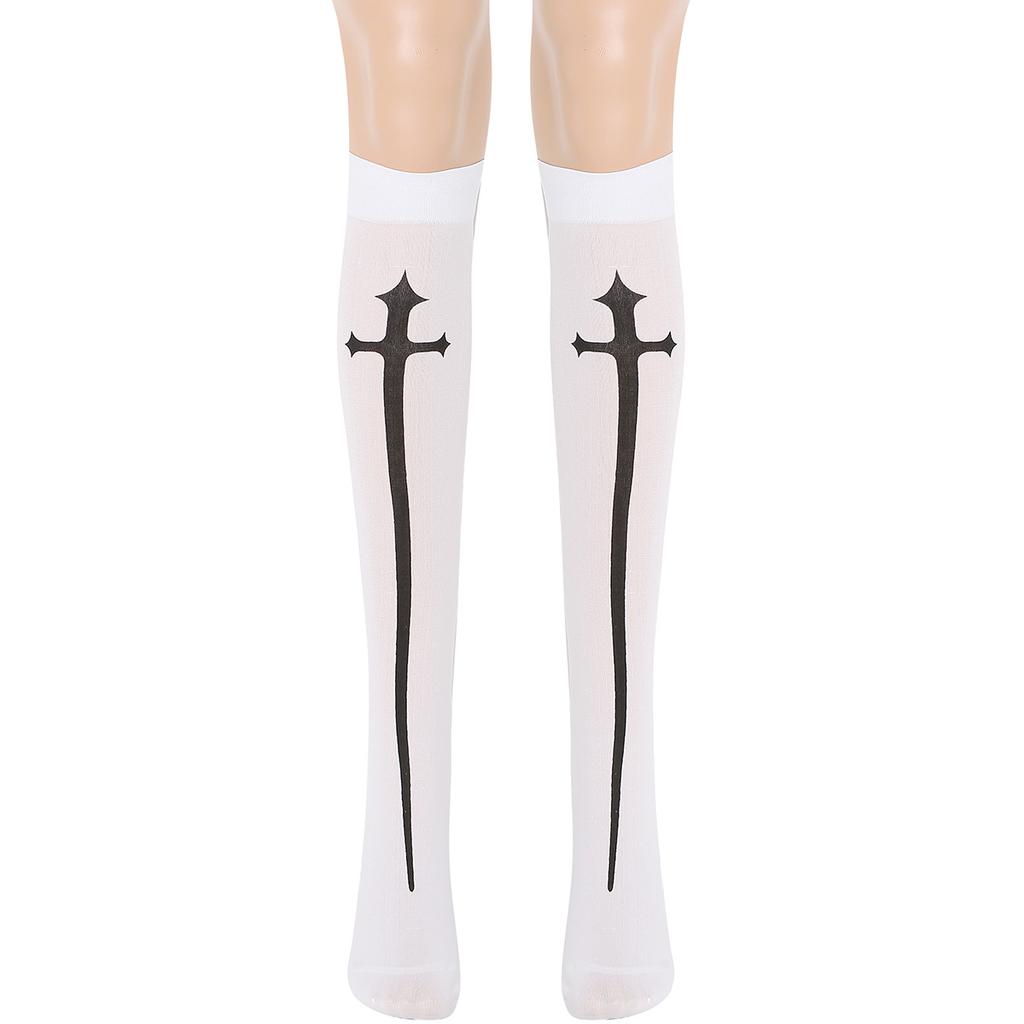 Leather Nun Uniform Halloween Costume PU Leather Punk Nun Costuecos