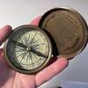 Реплика морского карманного компаса Stanley 1885 года со стихотворением Роберта Фроста, латунная отделка, коллекционный подарок для искателей приключений, морской подарок
