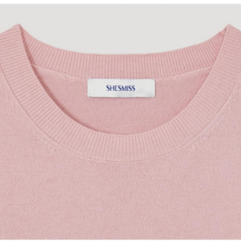 She S miss Круглый вырез Половина рукава Вязаный SSkpop12600 Pi
