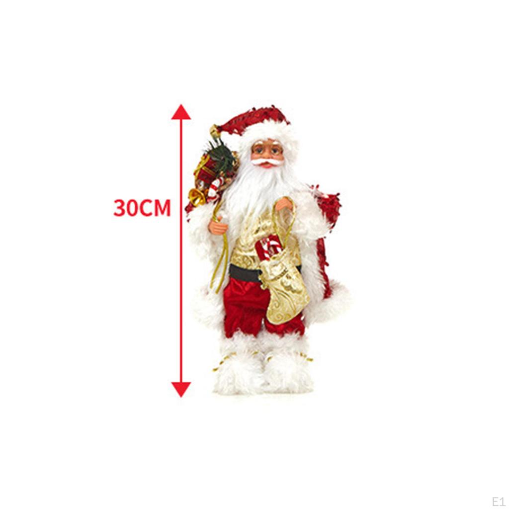 Christmas Decoration Santa Claus Decorations Standing Figure for Xmas