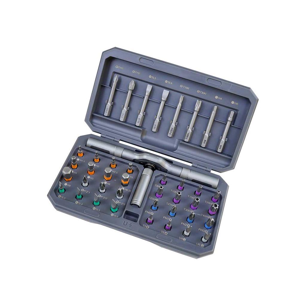 42-in-1 Multi-Functional Ratchet Screwdriver Set with High-Hardness S2 Steel Bits
