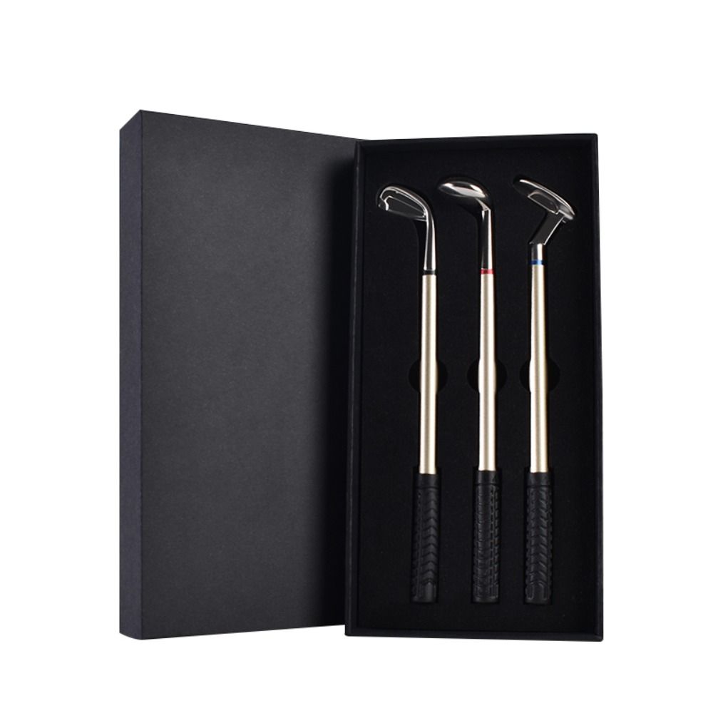 Ручка для подписи Черные/Красные/Синие чернила Подарок для гольф-клуба Гелевая ручка Шариковая ручка Набор ручек-паттеров для гольфа Нейтральная ручка
