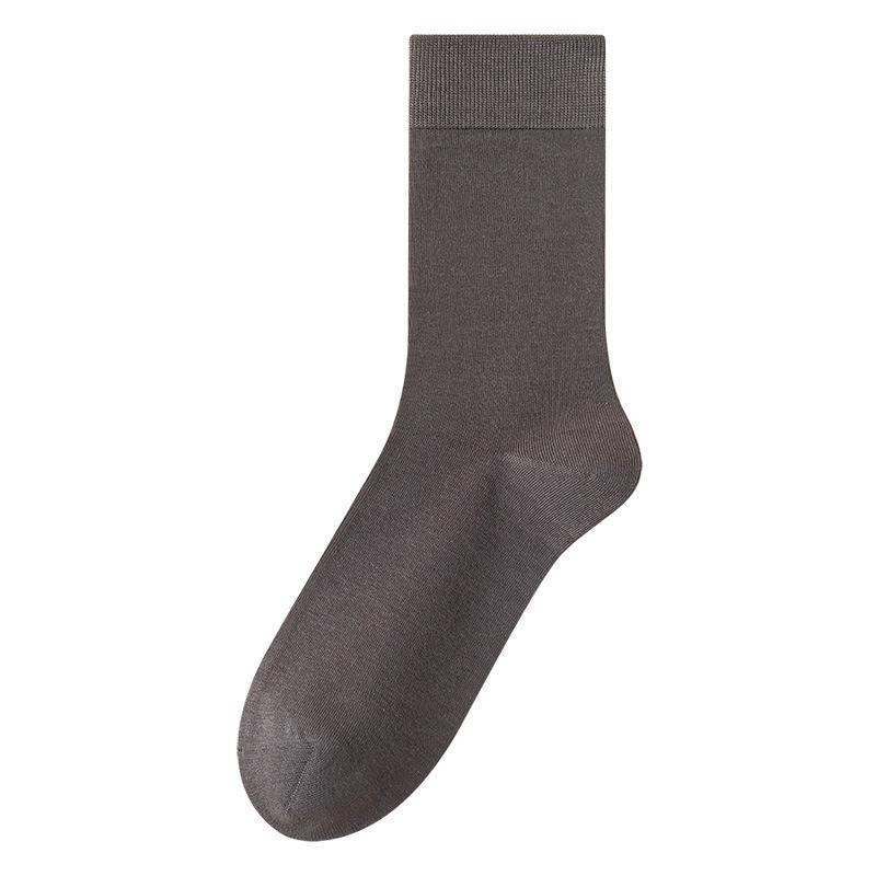 Mulberry Silk Autumn Anti-odor Mid-calf Men's Socks, Modal Boneless Men's Long Socks, Antibacterial and Anti-odor Autumn and Winter Loose Socks