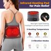 Rechargeable Lower Back Massager Portable Red Light Therapy Lumbar Support Belt Cordless Lumbar Heating Pad
