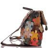 Women's Leather Backpack In Patchwork Design