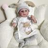 NPK 49cm Reborn Baby Simulation Doll Newborn Doll Realistic Baby Real Touch