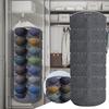 Войлочный настенный органайзер для шляп Стойка для бейсбольных кепок 7/14 карманов Вешалка для хранения кепок Многофункциональный Большая вместимость для всех типов шляп