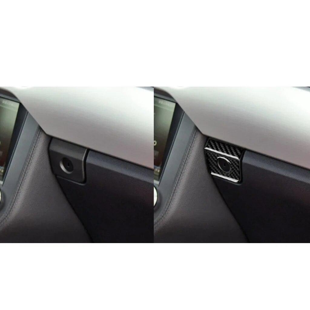 Для Ford Mustang автомобильные внутренние аксессуары наклейки коробка для хранения переключатель наклейка отделка 2015 2016 2017 2018 углеродное волокно