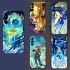 Чехол для телефона Genius Invokation G-Genshin TCG для Samsung Galaxy A73, A72, A71, A70, A52, A51 Другие Мягкий Черный Чехол
