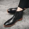 FashionBrand New Men's Formal Business Quality Leather Shoes Comfortable Men's Chelsea Boots Designer Moccasins Men British Style Boots
