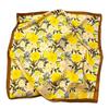 French light luxury floral small square scarf simulation silk printing silk scarf headscarf women's spring and summer scarf temperament scarf scarf ne