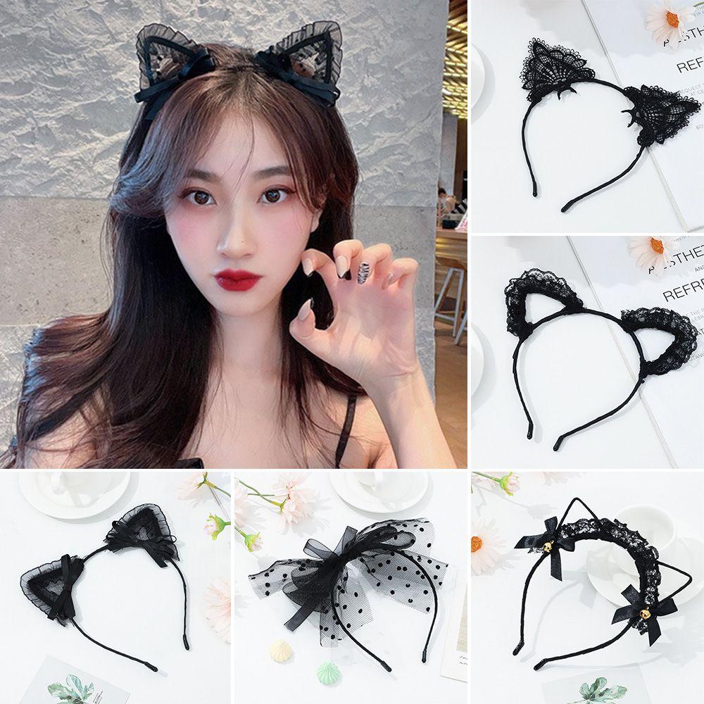 Women Girls Cute Masquerade Cosplay Headwear Hair Accessories Fancy Dress Hairband Cat Ear Headband