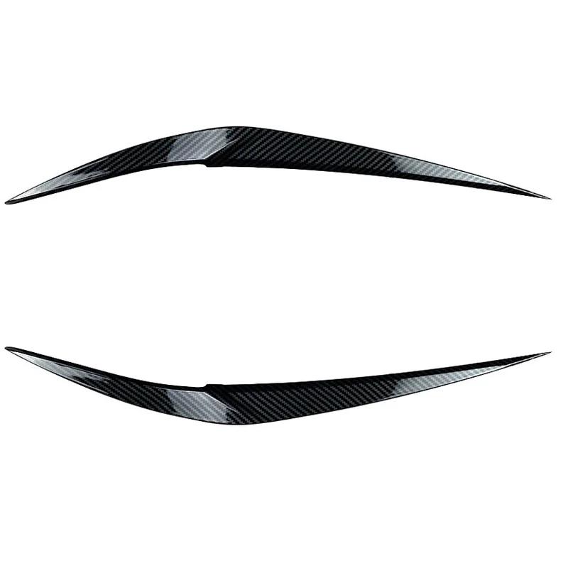 Fit for BMW X1 F48 F49 2015 2016-2022 Eyerows Headlight Eyelids Lids ABS Plastic Body Kit Spoiler Accessories Glossy Black