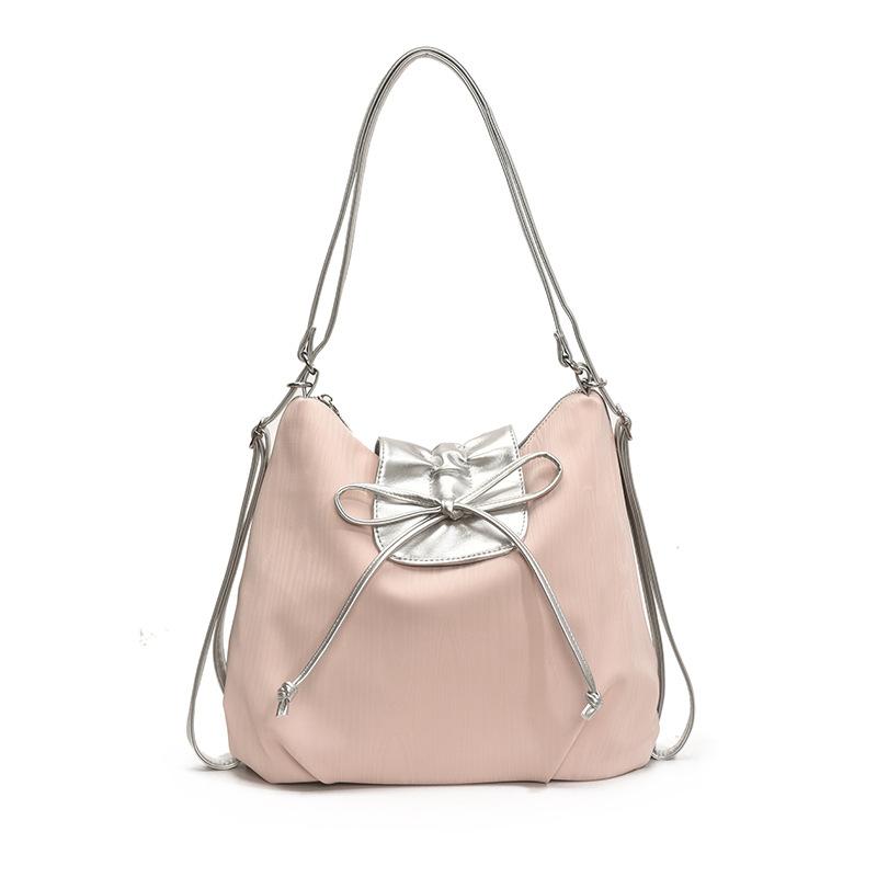 Повседневная вместительная контрастная сумка, женская новая универсальная сумка через плечо 2025 года, рюкзак, сумка-ведро для поездок на работу