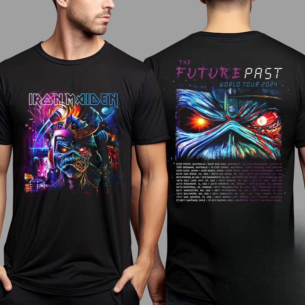 2026 Best Ir Madien The Retro-style Band T-shirt Is 100% Pure Cotton Printed High-end Luxury Is for Both Men and Women Top Y2k