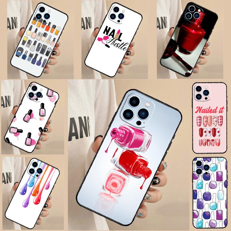 Nail Polish Bottles Collection Case For Realme C75 C65 C67 C71 C63 C61 C55 C51 C53 C35 11 12 13 14 15 Pro Plus GT6 GT7 Pro