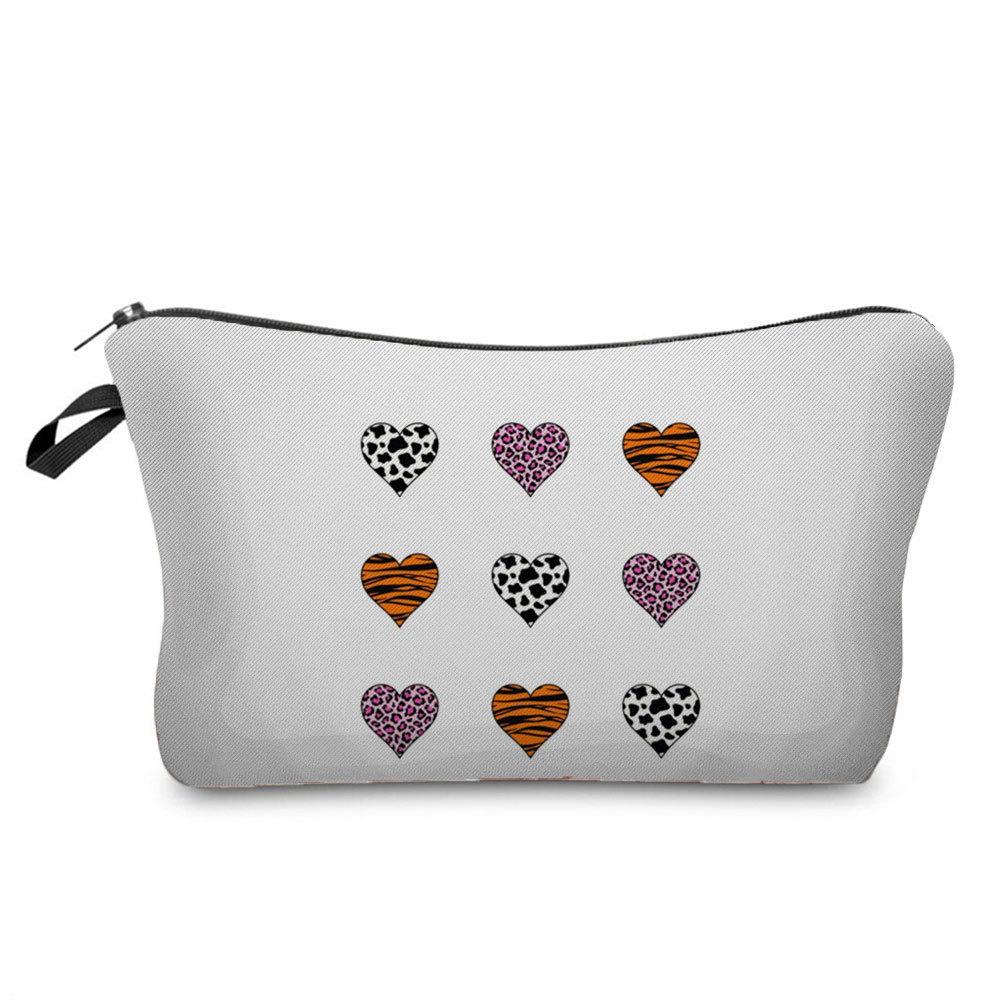 Women Flower Print Cosmetic Bag Toiletries Organize Travel Storage Case 6669