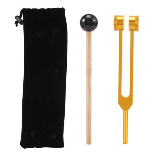 128 Hz Tuning Fork Metal Sound Vibration Tool for Relaxation And Body Awareness Easy to Use Tuning Fork with Mallet And Storage Pouch